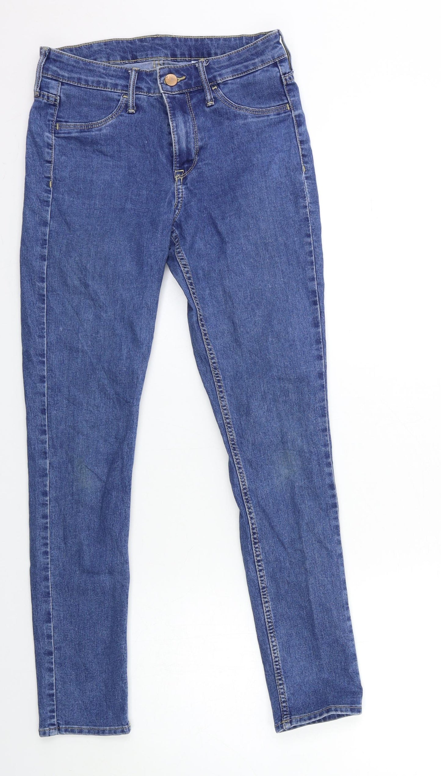 H&M Womens Blue  Denim Skinny Jeans Size 26 in L27 in