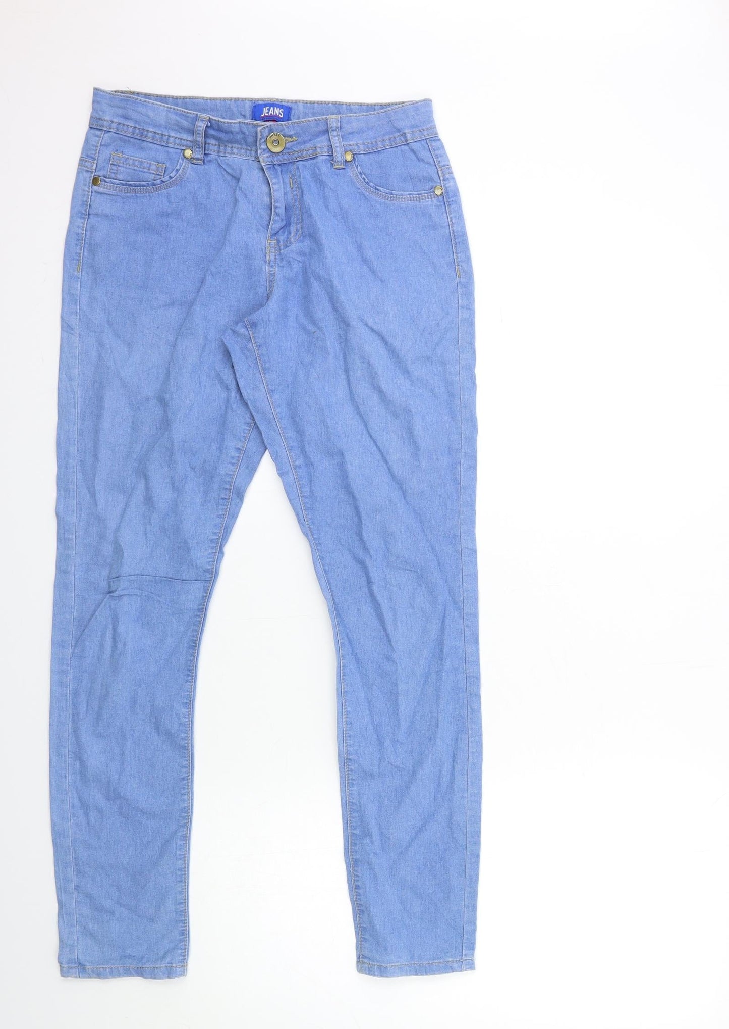 JEANS Womens Blue  Denim Skinny Jeans Size 10 L28 in