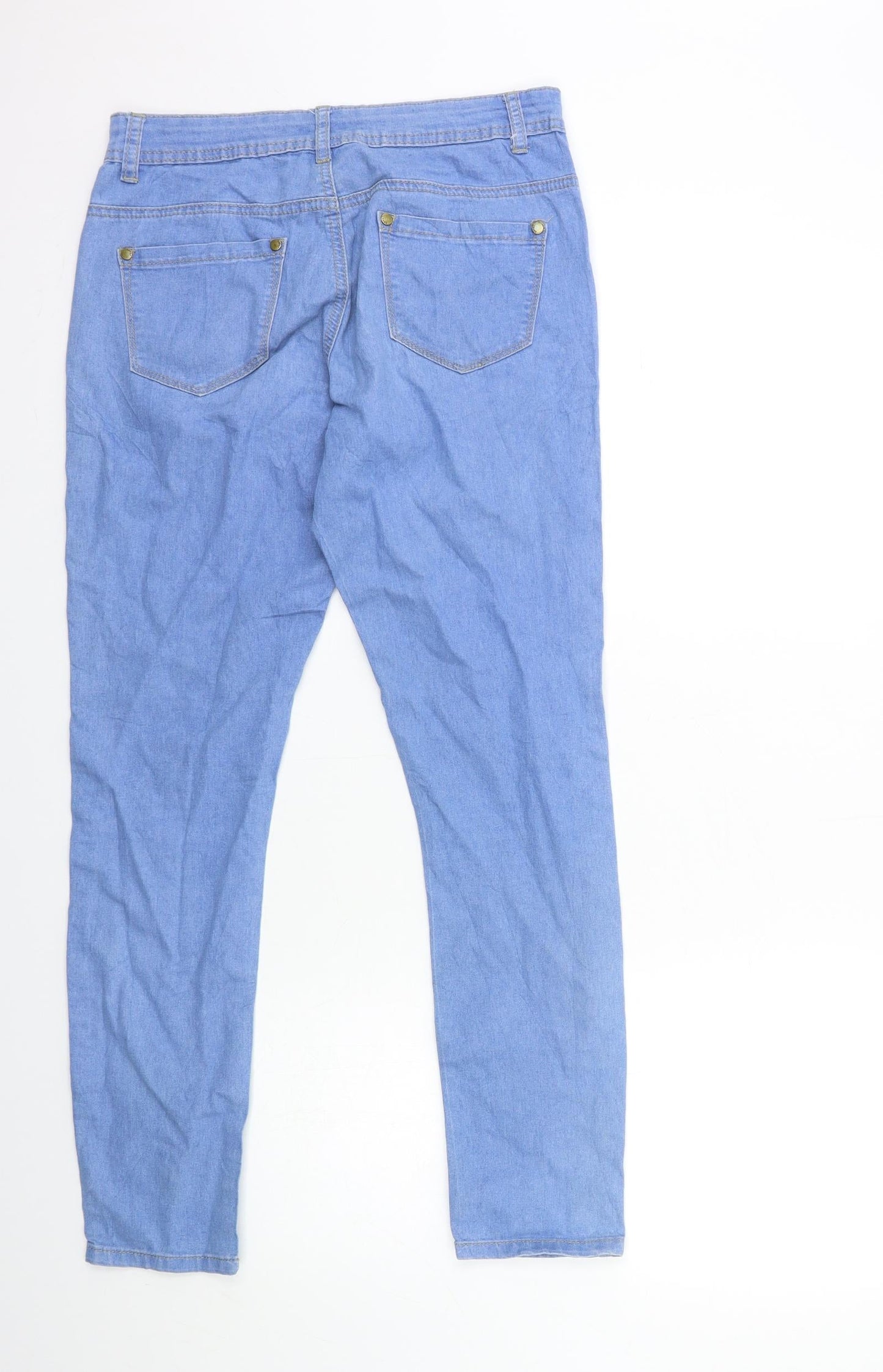 JEANS Womens Blue  Denim Skinny Jeans Size 10 L28 in