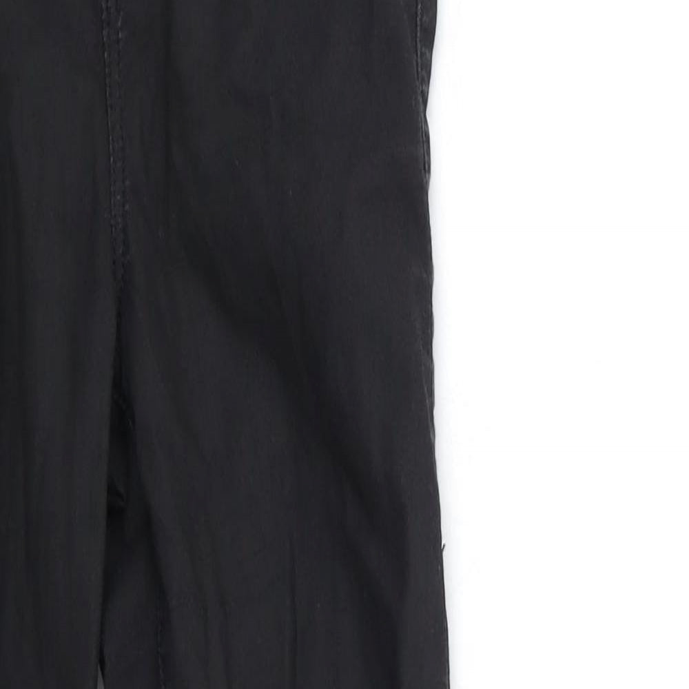 Topshop Womens Black  Denim Skinny Jeans Size 26 in L32 in - PU COATED