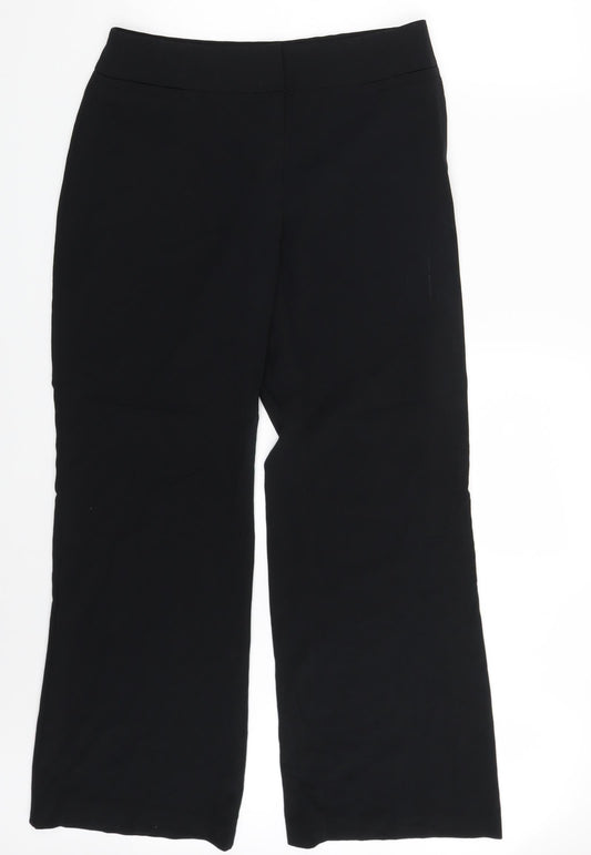 M&S Womens Black   Dress Pants Trousers Size 12 L29 in