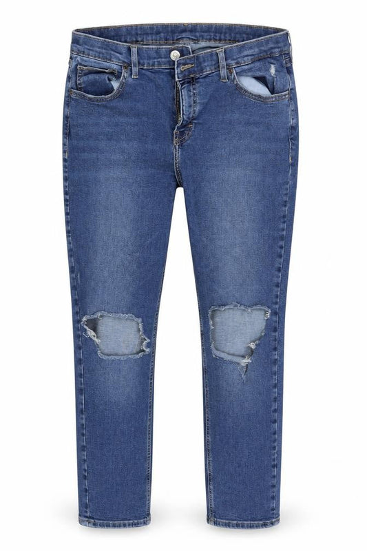 Topshop Womens Blue  Denim Skinny Jeans Size 33 in L25 in