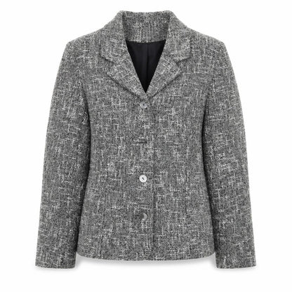 Front view of Kaliko women’s grey jacket coat, size UK 12
