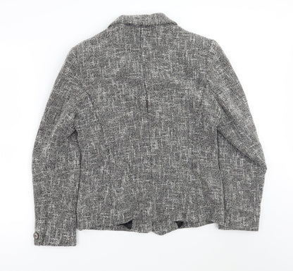 Back view of Kaliko women’s grey jacket coat, size UK 12