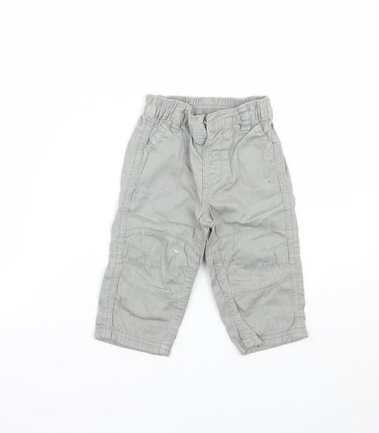 George Baby Grey   Cargo Trousers Size 3-6 Months