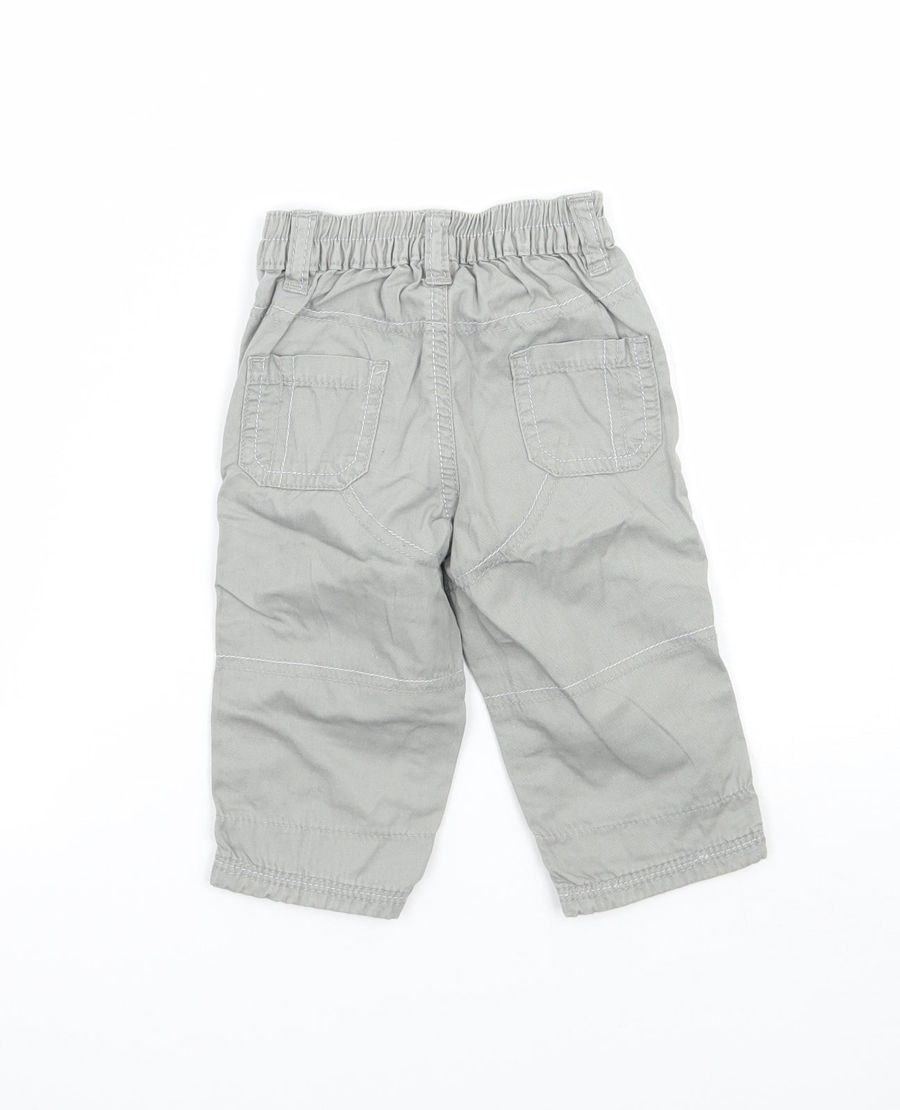 George Baby Grey   Cargo Trousers Size 3-6 Months