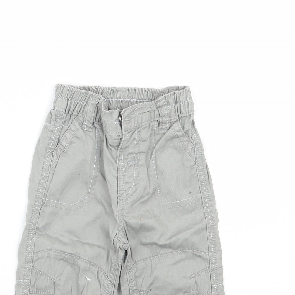 George Baby Grey   Cargo Trousers Size 3-6 Months