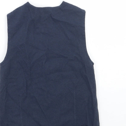 Brand and care label for RJR.John Rocha boys’ blue jacket waistcoat, size 2-3, years