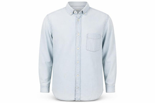 H&M Mens Blue  Denim  Button-Up Size S