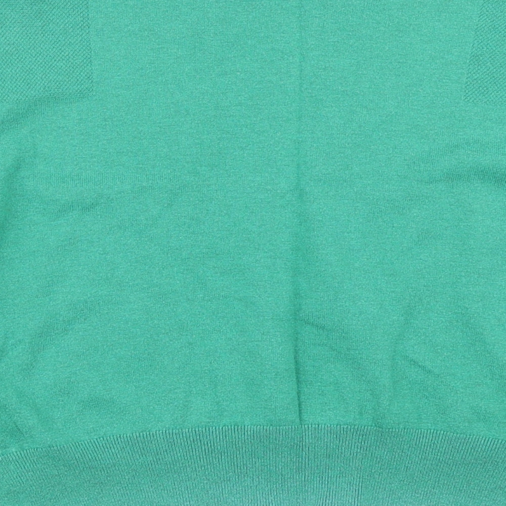 Topshop Womens Green  Knit Pullover Jumper Size 8