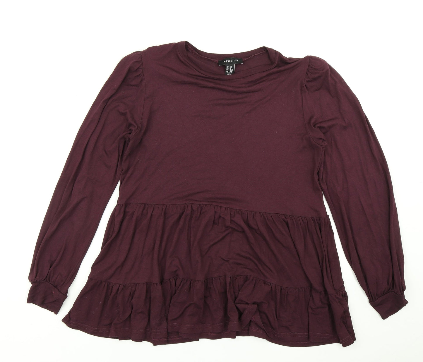 New Look Womens Purple   Basic T-Shirt Size 12