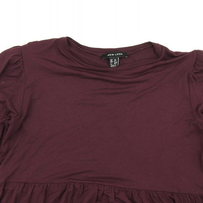 New Look Womens Purple   Basic T-Shirt Size 12