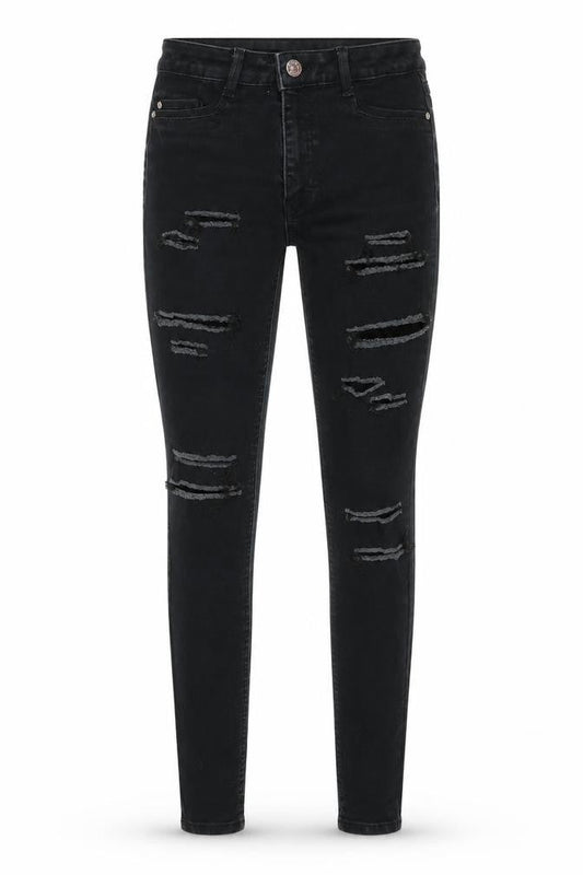 Very Womens Black  Denim Skinny Jeans Size 6 L25 in