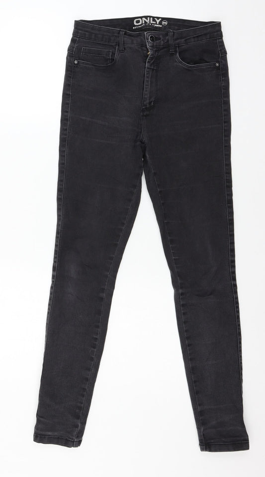 Only Womens Grey  Denim Skinny Jeans Size 30 in L27 in