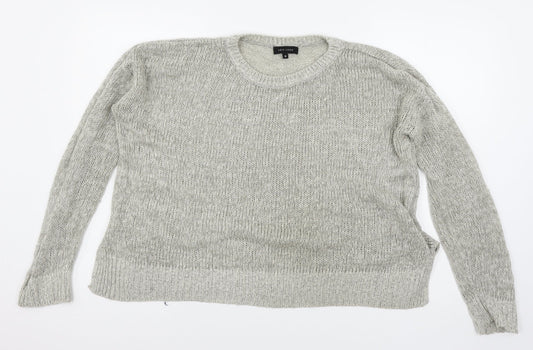 New Look Womens Grey  Knit Pullover Jumper Size M