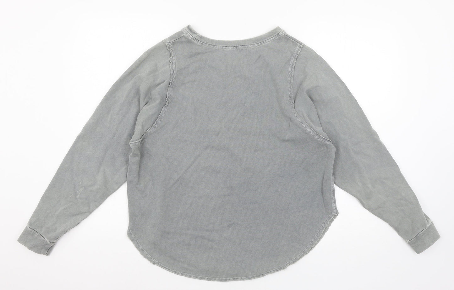Zara Womens Grey Batik Jersey Pullover Sweatshirt Size S