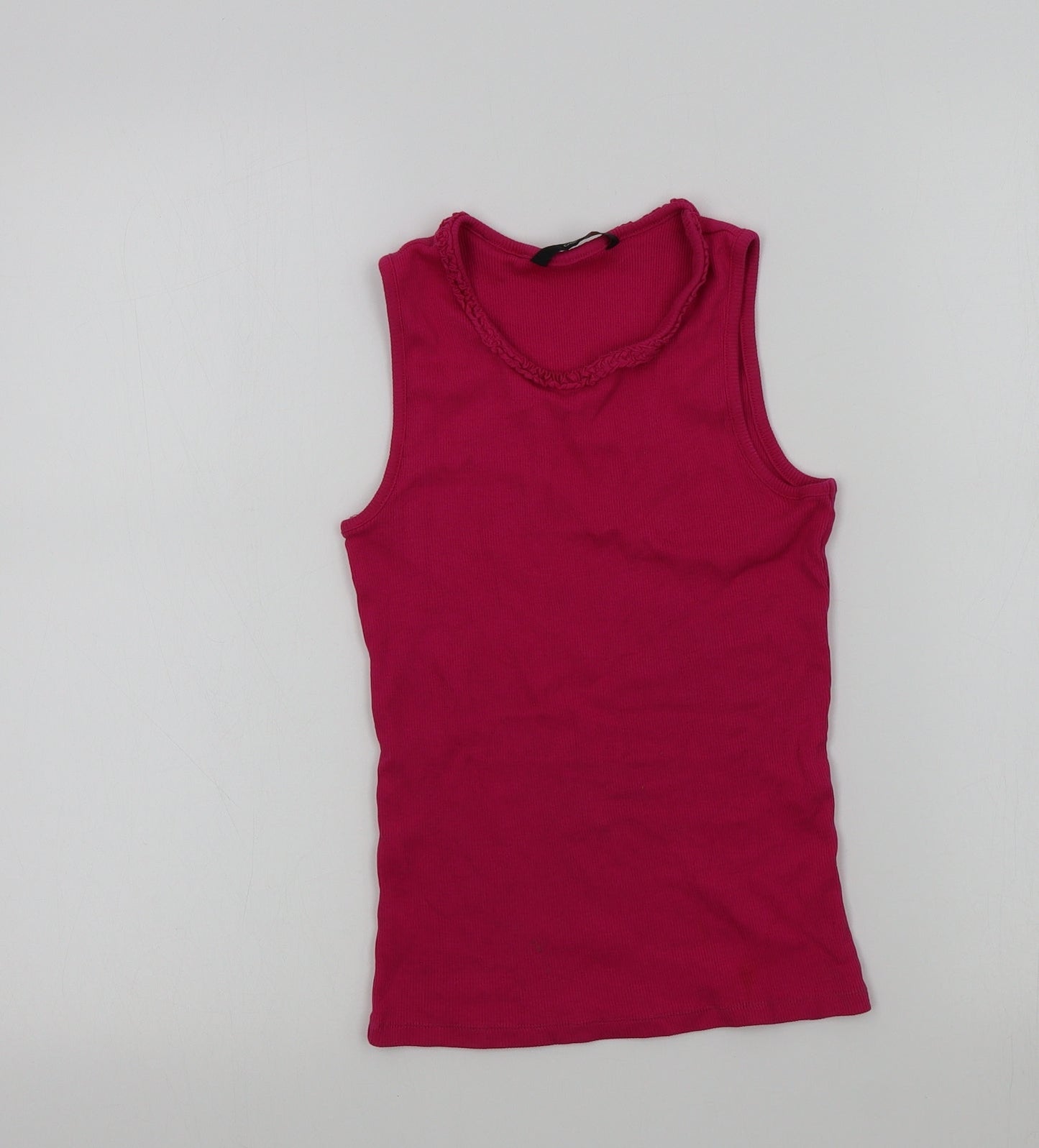 George Girls Pink Colourblock  Basic T-Shirt Size 10-11 Years