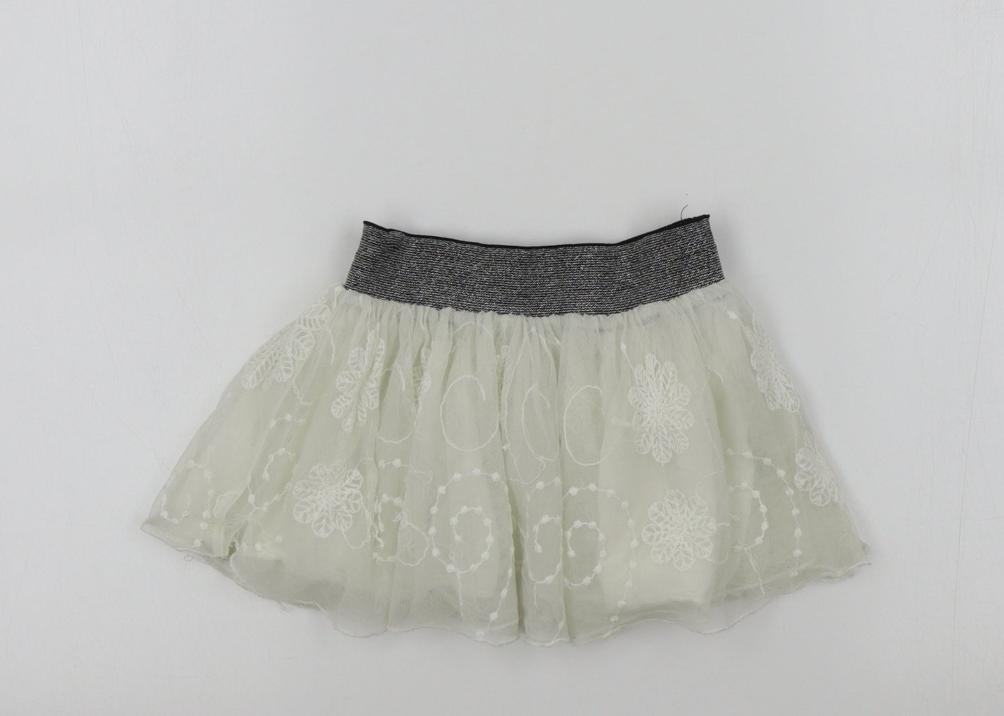 Girl2Girl Girls White Colourblock  Flare Skirt Size 2-3 Years