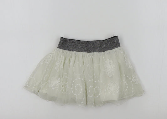 Girl2Girl Girls White Colourblock  Flare Skirt Size 2-3 Years