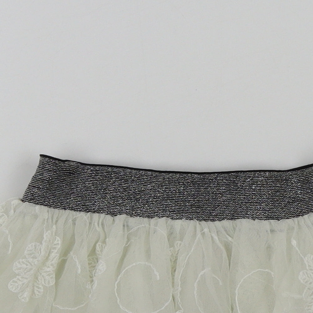 Girl2Girl Girls White Colourblock  Flare Skirt Size 2-3 Years