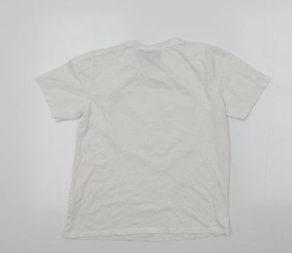 Preloved Netflix Womens White   Basic T-Shirt Size S  - Stranger Things - Back