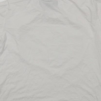 Preloved Netflix Womens White   Basic T-Shirt Size S  - Stranger Things - Label