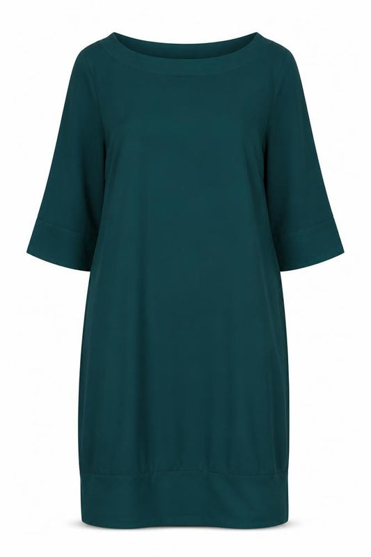 H&M Womens Green Colourblock  A-Line  Size 10