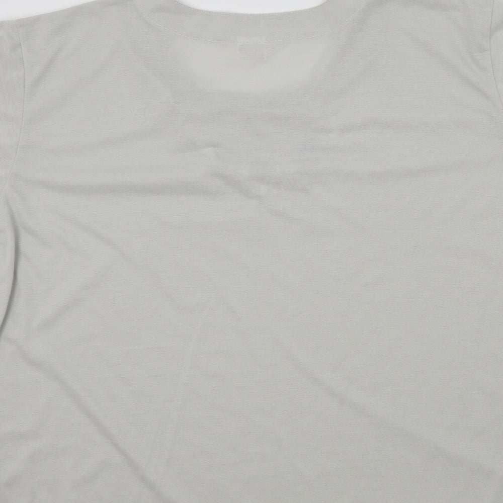 Preworn Womens Grey   Basic T-Shirt Size 2XL