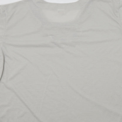 Preloved Preworn Womens Grey   Basic T-Shirt Size 2XL - Label