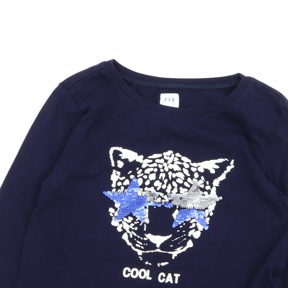 Gap Girls Blue   Basic T-Shirt Size S