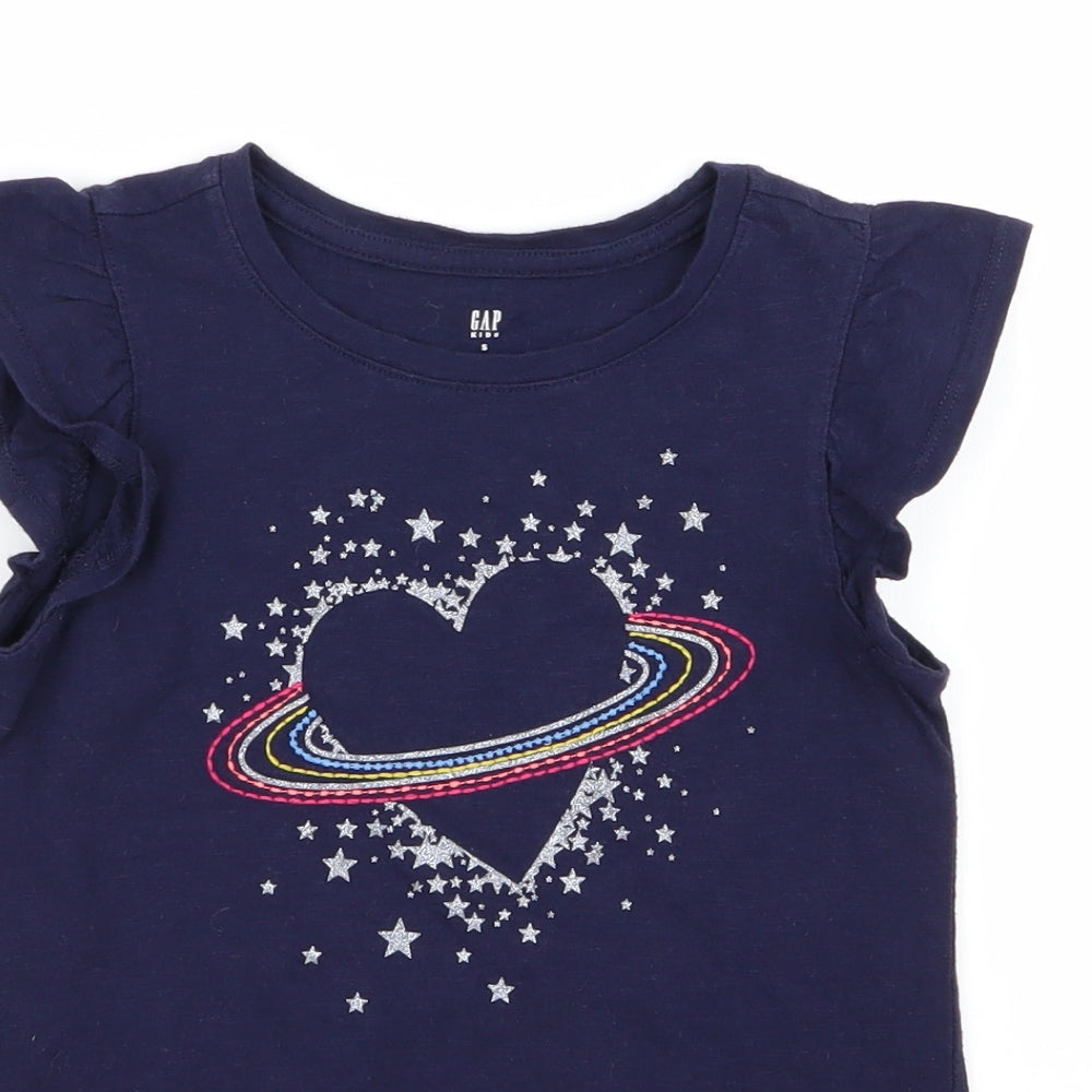 Gap Girls Blue   Basic T-Shirt Size S