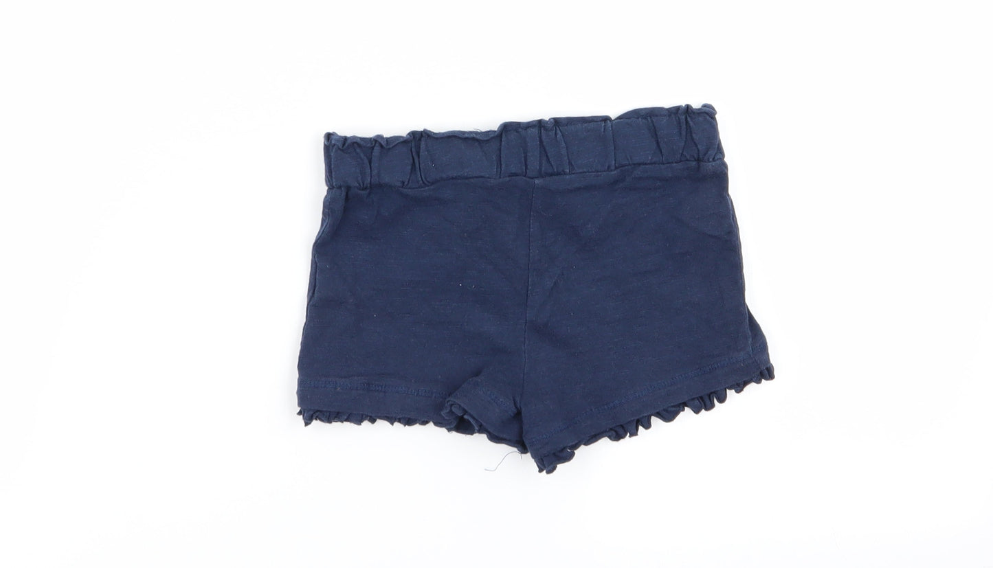 F&F Girls Blue   Capri Trousers Size 18-24 Months  - shorts