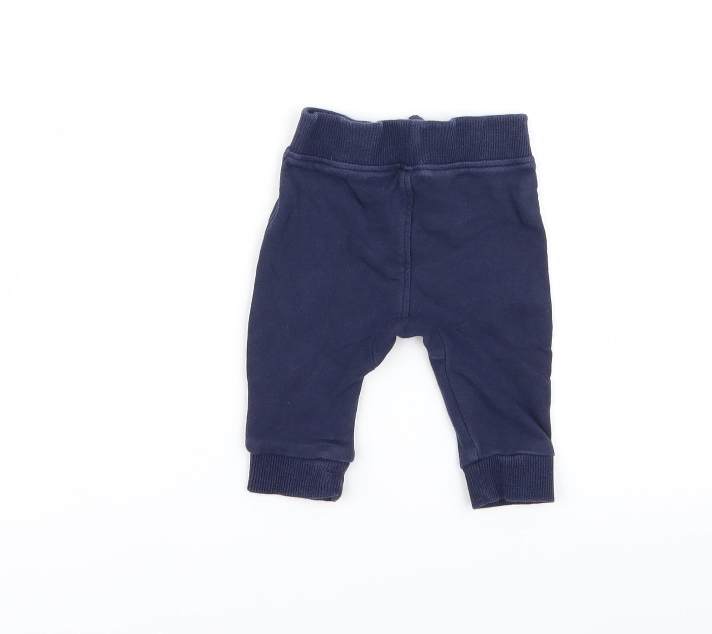 Asda George Boys Blue   Jogger Trousers Size 0-3 Months