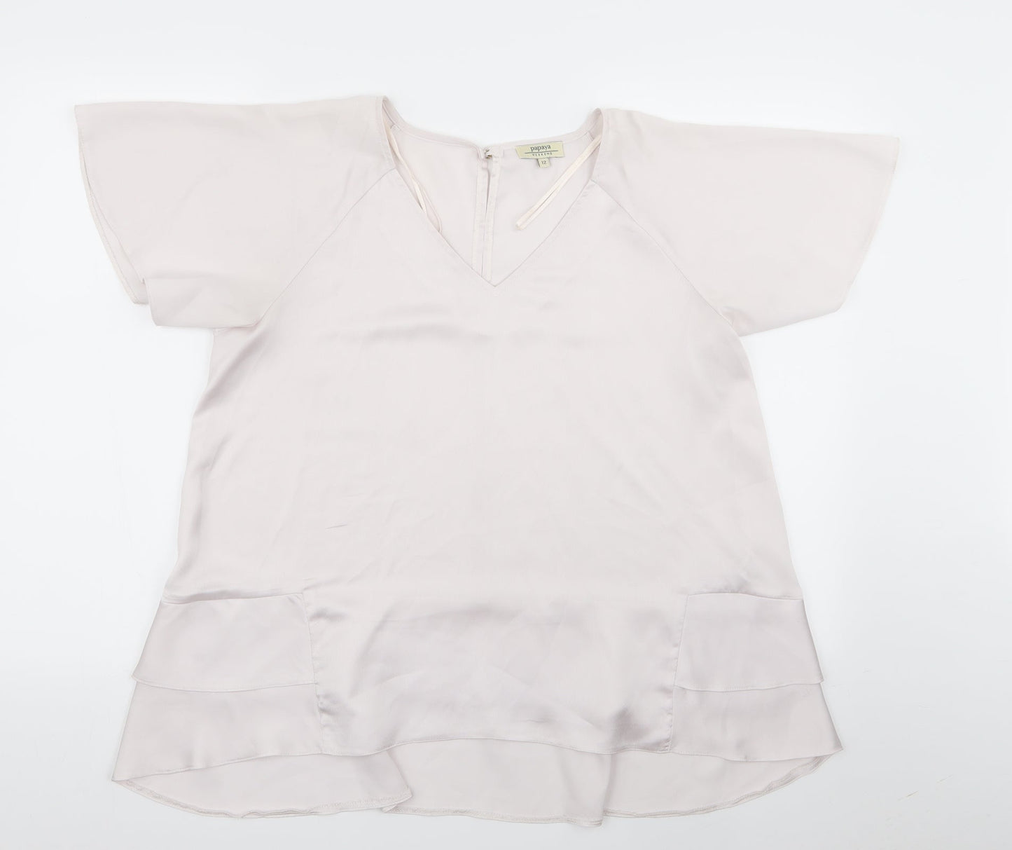 Papaya Womens Pink   Basic Blouse Size 12