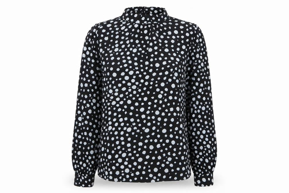 Very Womens Multicoloured Polka Dot Basic Blouse Size 10