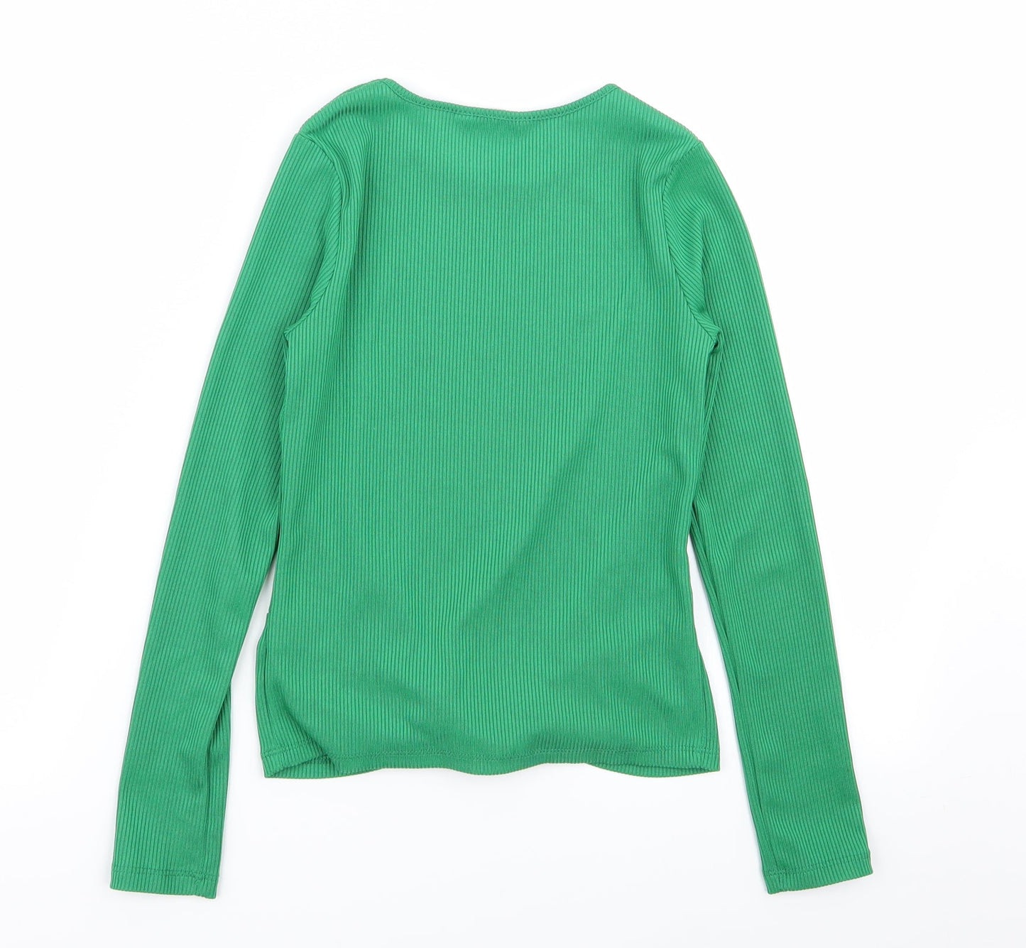 Candy Couture Girls Green   Basic T-Shirt Size 12 Years