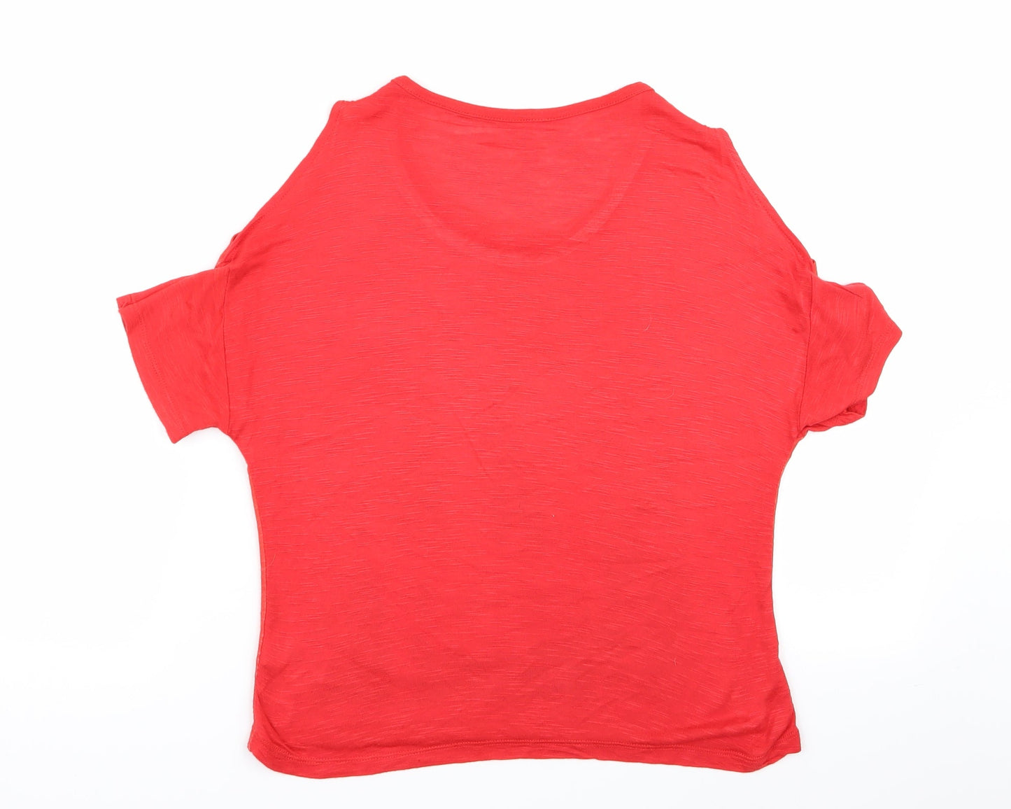 pep and co Girls Red Batik  Basic T-Shirt Size 9-10 Years