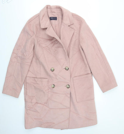 Preloved Womens Pink   Jacket Coat Size 12 - Front