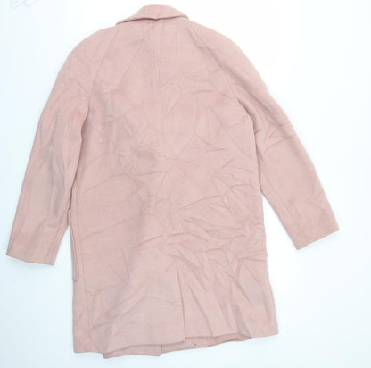 Preloved Womens Pink   Jacket Coat Size 12 - Back
