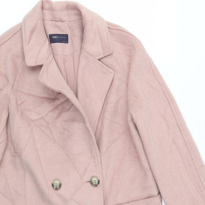 Preloved Womens Pink   Jacket Coat Size 12 - Detail