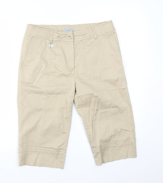 DAILY Womens Beige   Capri Trousers Size 32 in
