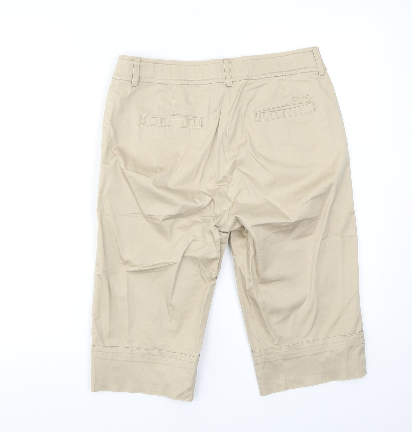 DAILY Womens Beige   Capri Trousers Size 32 in