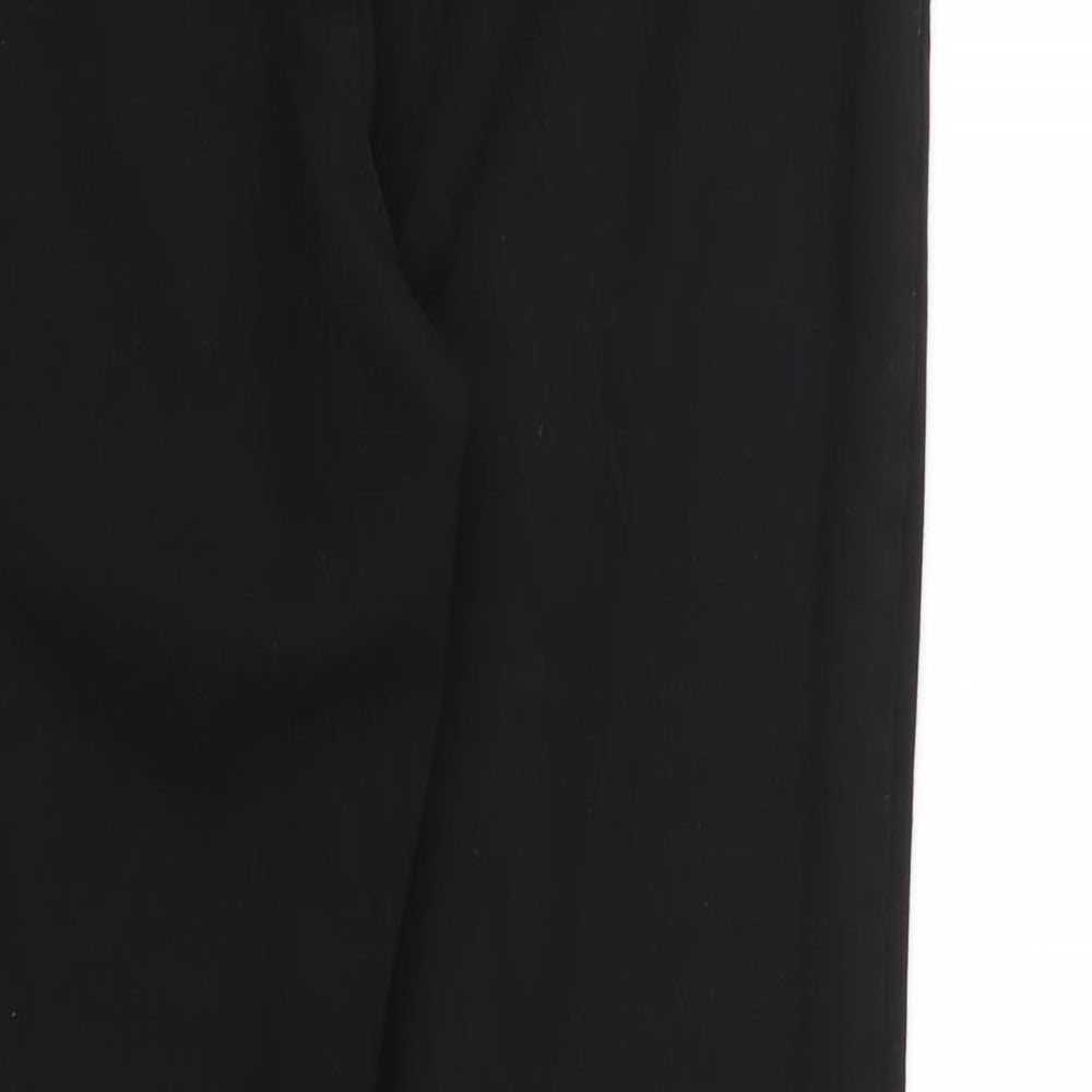 M&S Womens Black   Trousers  Size 12 L28 in
