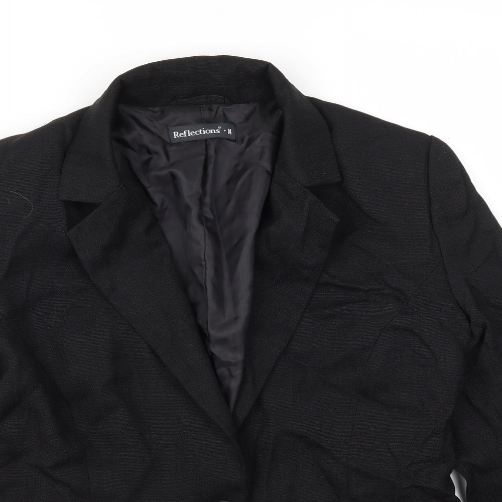Reflections Womens Black   Jacket Blazer Size 14