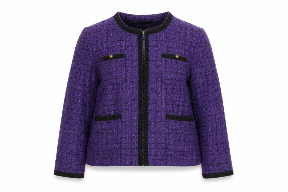 KALEIDOSOPE Womens Purple   Jacket Coat Size S