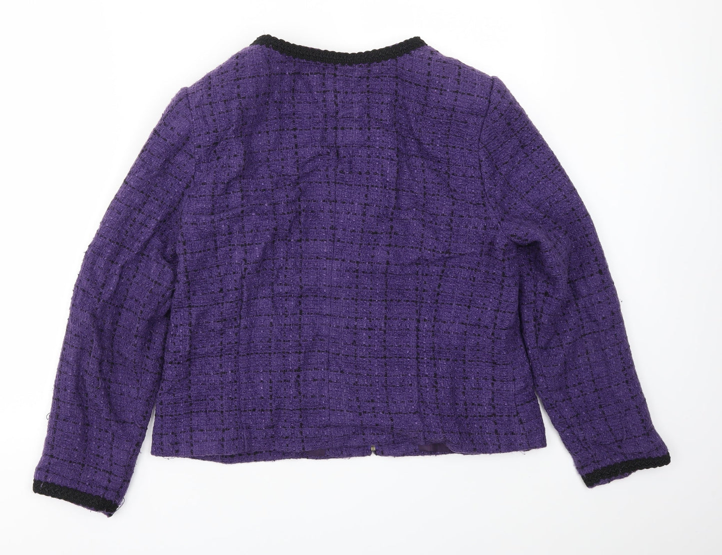 KALEIDOSOPE Womens Purple   Jacket Coat Size S