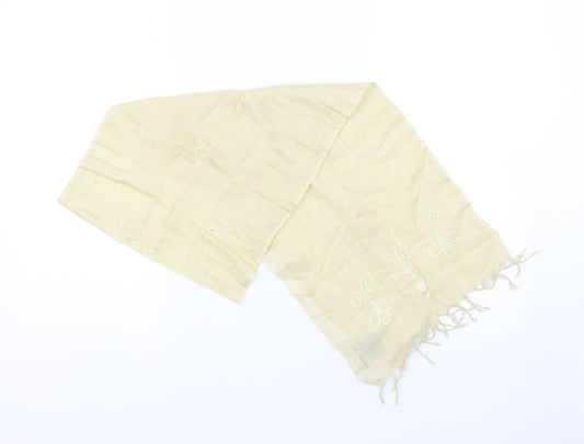 sereepur Village Womens Beige Floral   Shawl/Wrap   - Hand made