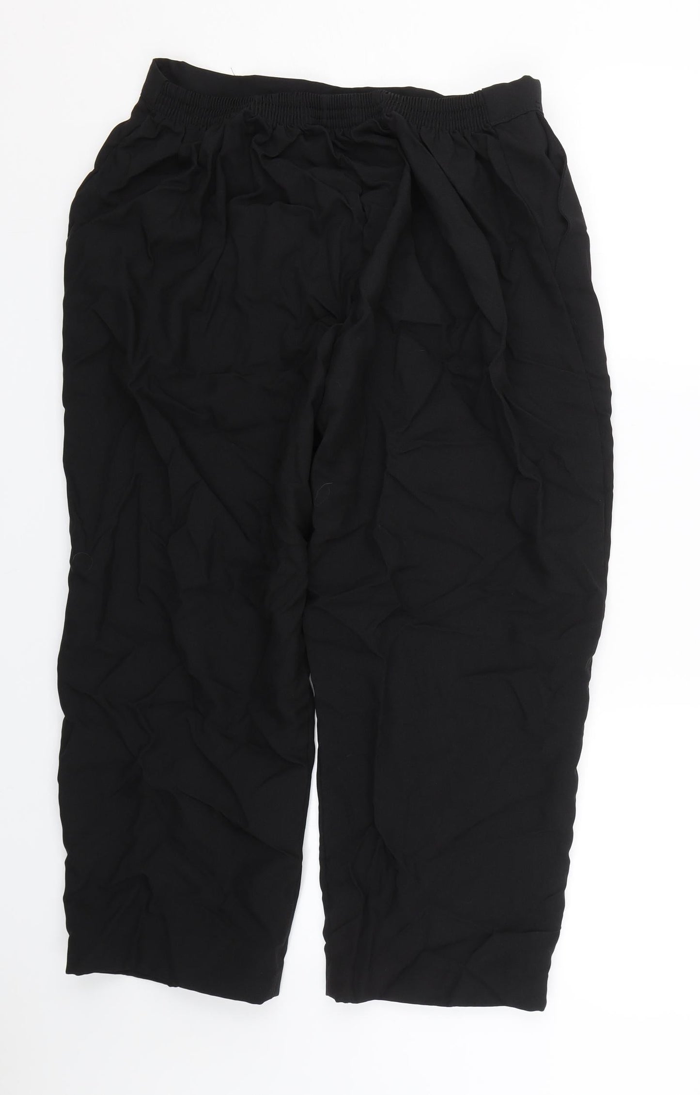 22 Womens Black   Trousers  Size S L20.5 in