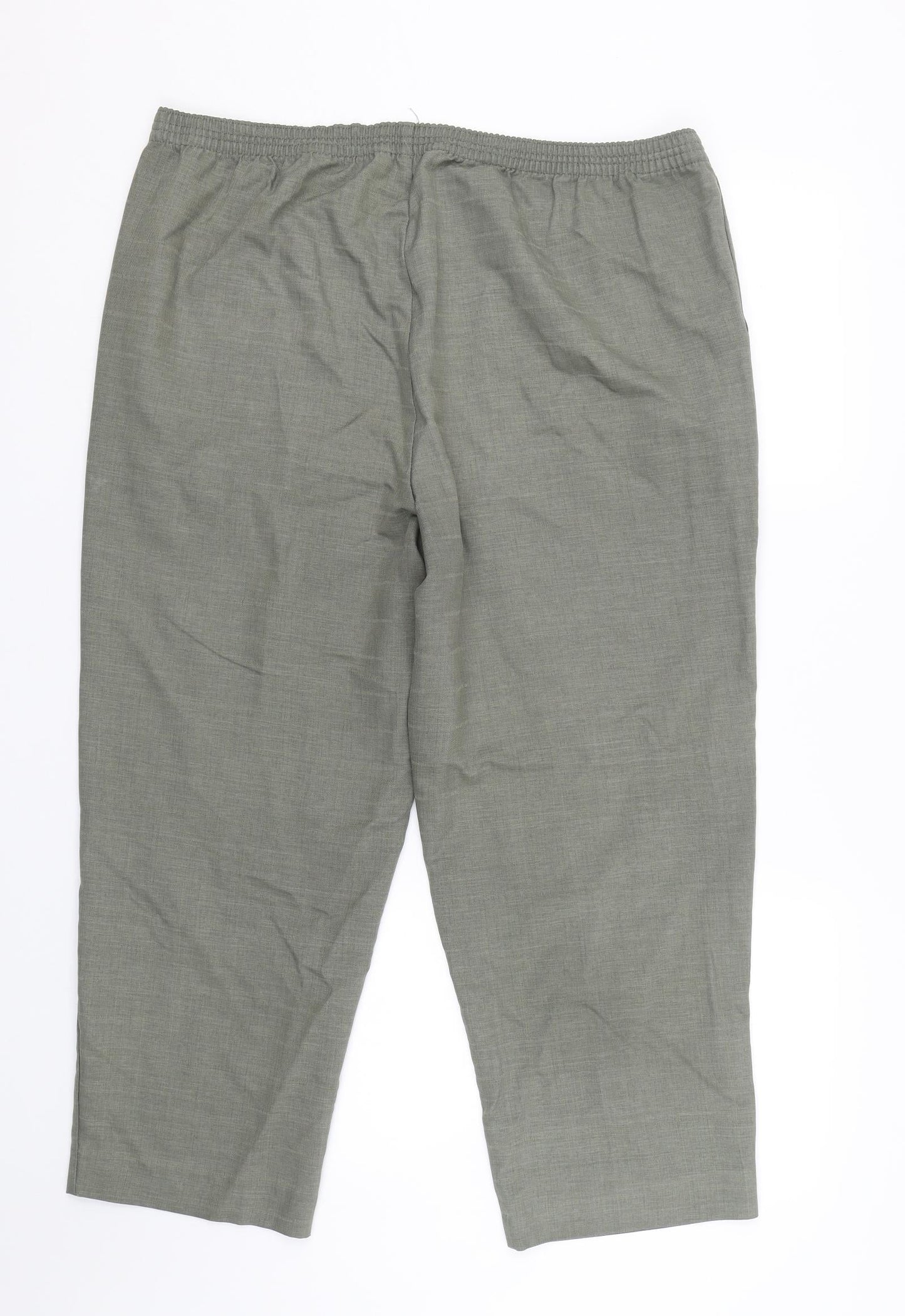BM Womens Green   Cropped Trousers Size 16 L22 in