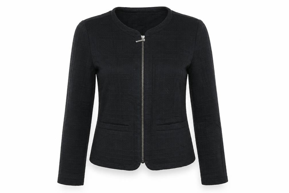 Marks & Spencer Womens Black   Full Zip Jumper Size 10